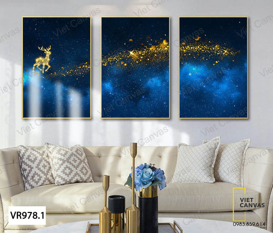 Bộ 3 Tranh Chú Hưu Lấp Lánh - VR978.1