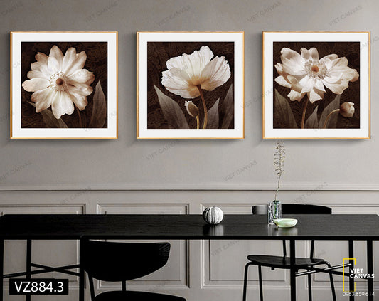 Bộ 3 Tranh Cánh Hoa Xinh - VZ884.3