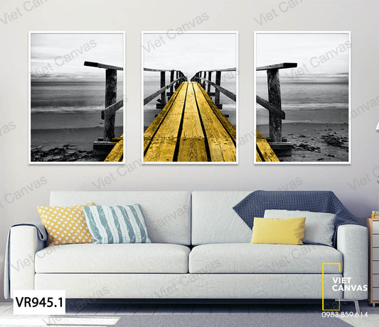 Bộ 3 Tranh Chiếc Cầu Vàng - VR945.1