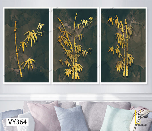 Bộ 3 Tranh Cây Tre Việt Nam - VY364
