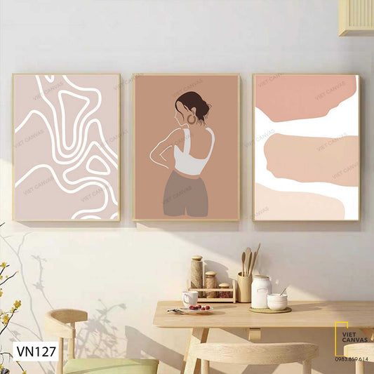 Bộ 3 Tranh Cô Gái - VN127