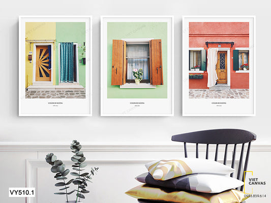 Bộ 3 Tranh Những Cánh Cửa - VY510.1