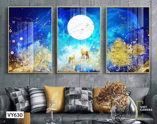 Bộ 3 Tranh Cuộc Sống Của Loài Nai - VY630