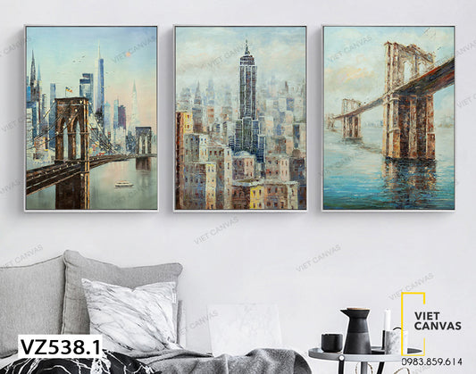 Bộ 3 Tranh Địa Danh Thế Giới - VZ538.1
