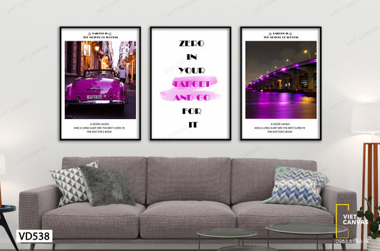 Bộ 3 Tranh Failure Is The Mother Of Success - VD538