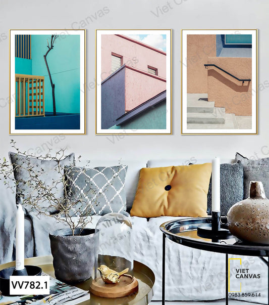 Bộ 3 Tranh Những Góc Nhà - VV782.1