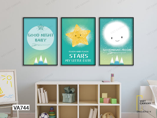 Bộ 3 Tranh Hoạt Hình - VA744