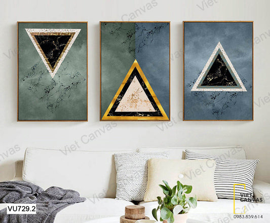 Bộ 3 Tranh Hình Tam Giác - VU729.2