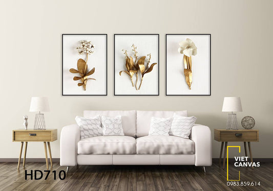 Bộ 3 Tranh Hoa Phong Lan - HD710
