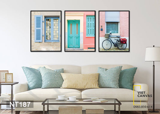 Bộ 3 Tranh Khung Cửa Sổ - NT187