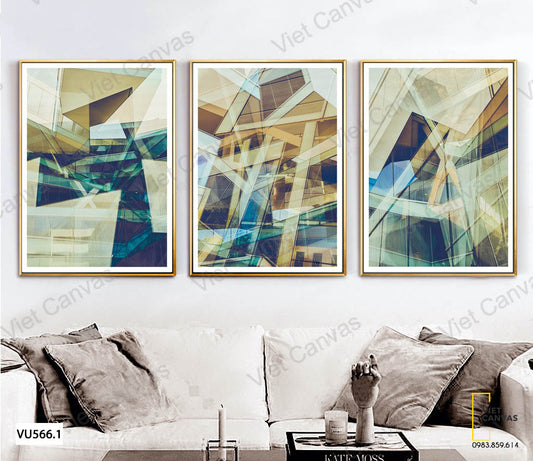 Bộ 3 Tranh Trừu Tượng - VU566.1