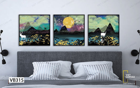 Bộ 3 Tranh Màn Đêm Huyền Bí - VB315