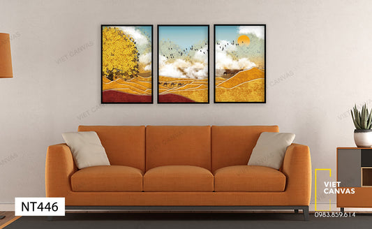 Bộ 3 Tranh Miền Sa Mạc - NT446
