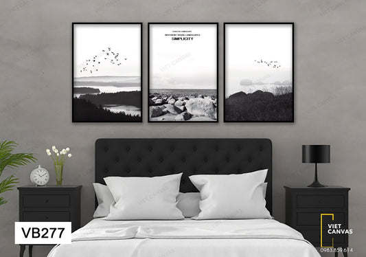 Bộ 3 Tranh Nhìn Ra Biển - VB277