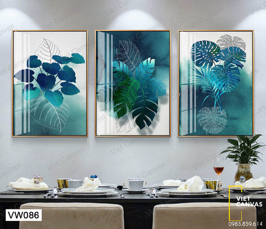 Bộ 3 Tranh Những Chiếc Lá - VW086