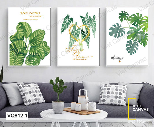 Bộ 3 Tranh Những Chiếc Lá - VQ812.1