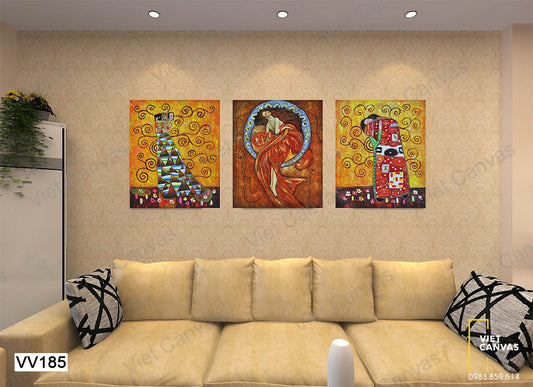 Bộ 3 Tranh Cô Gái - VV185