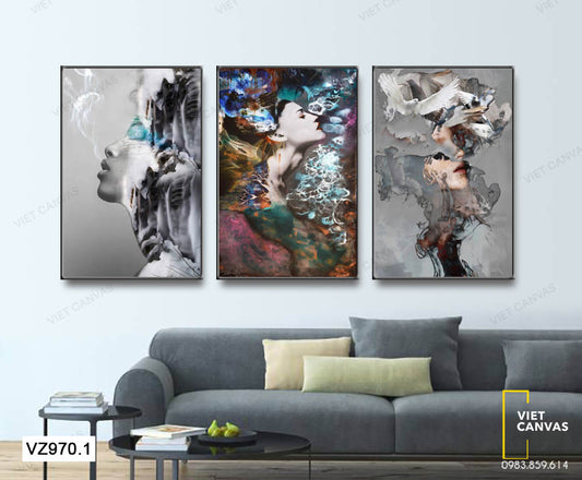 Bộ 3 Tranh Qúy Cô Huyền Bí - VZ970.1