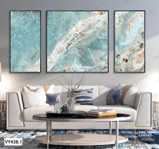 Bộ 3 Tranh Sóng Xô Bờ - VY438.1