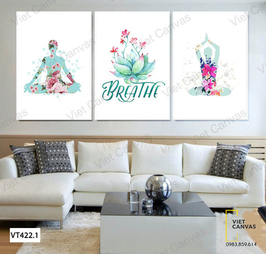 Bộ 3 Tranh Tâm Hồn Thanh Tịnh - VT422.1
