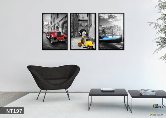 Bộ 3 Tranh Thành Phố Tây Âu - NT197