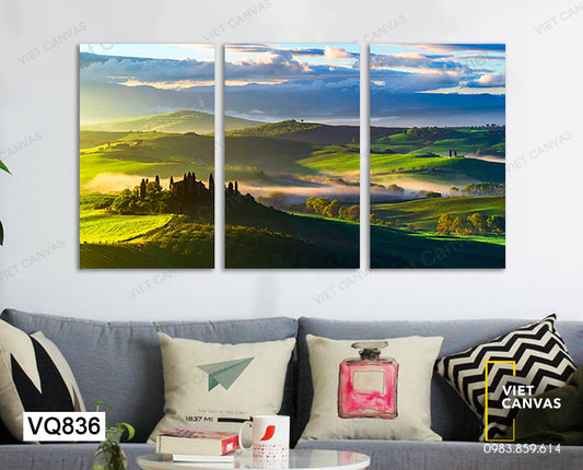Bộ 3 Tranh Thung Lũng Xanh - VQ836