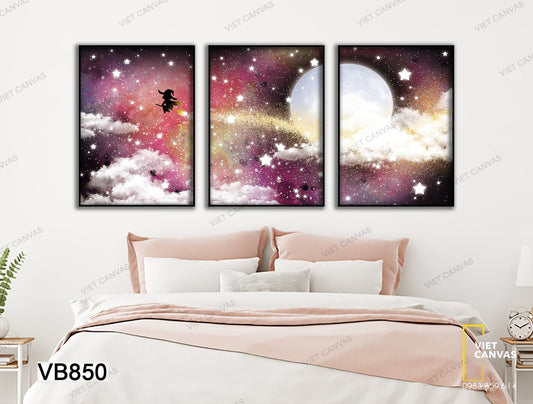 Bộ 3 Tranh Tinh Túy Của Màn Đêm - VB850