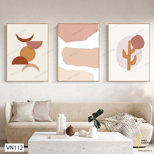Bộ 3 Tranh Tối Giản - VN112