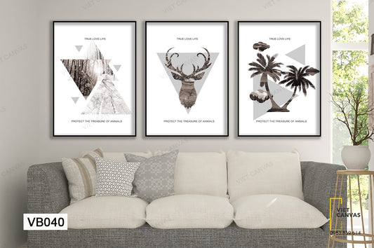 Bộ 3 Tranh Thiên Nhiên Quotes - VB040