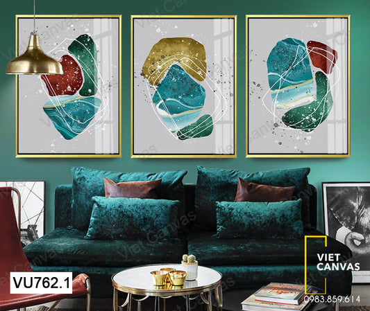 Bộ 3 Tranh Trừu Tượng - VU762.1