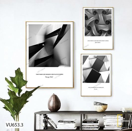 Bộ 3 Tranh Trừu Tượng - VU653.3