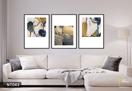 Bộ 3 Tranh Trừu Tượng Độc Đáo - NT043