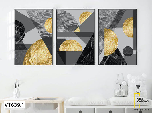 Bộ 3 Tranh Trừu Tượng - VT639.1