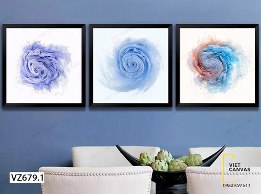 Bộ 3 Tranh Khói Xanh - VZ679.1