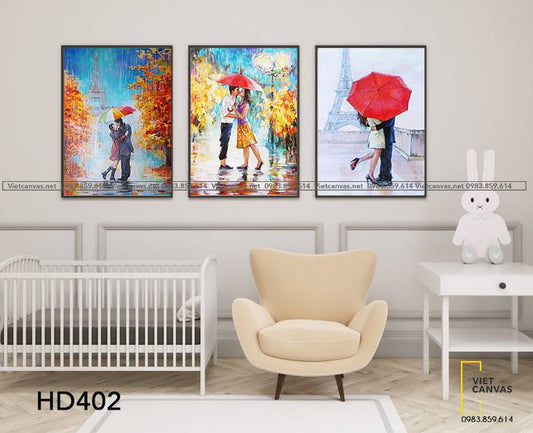 Bộ 3 Tranh Tình Yêu Lứa Đôi - HD402