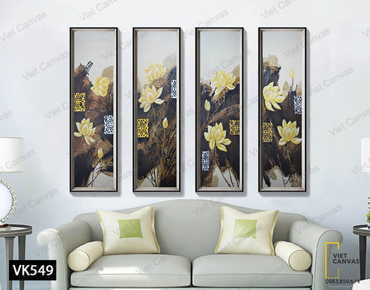 Bộ 4 Tranh Cây Hoa Nở - VK549