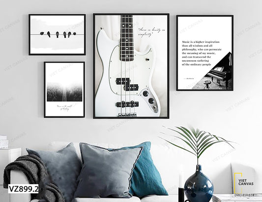 Bộ 4 Tranh Những Bản Tình Ca - VZ899.2