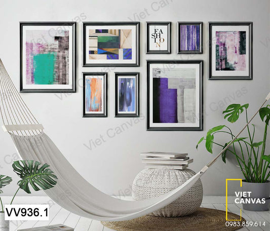 Bộ 8 Tranh Trừu Tượng - VV936.1