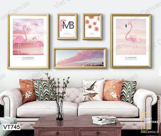Bộ 5 Tranh Hồng Hạc - VT745
