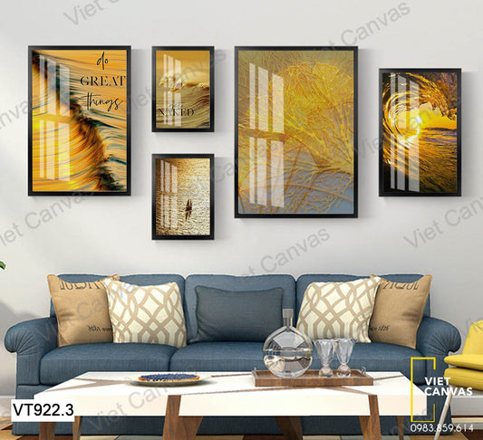 Bộ 5 Tranh Sóng Biển - VT922.3