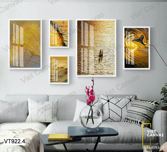 Bộ 5 Tranh Sóng Biển - VT922.4