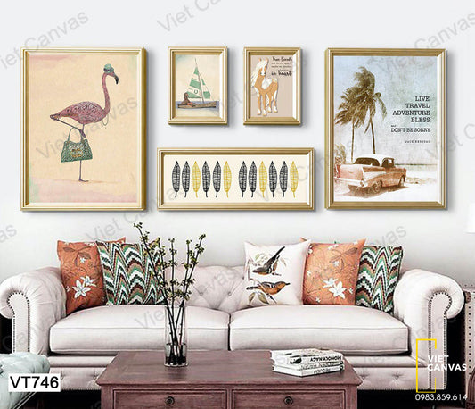 Bộ 5 Hồng Hạc Và Những Chiếc Lá - VT746