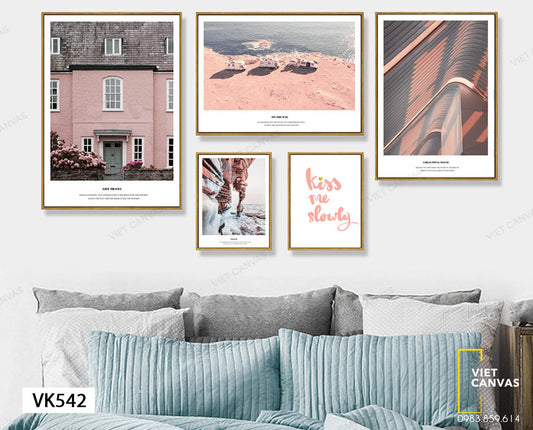 Bộ 5 Tranh Khu Phố, Bờ Biển Và Kiss Me Slowly - VK542