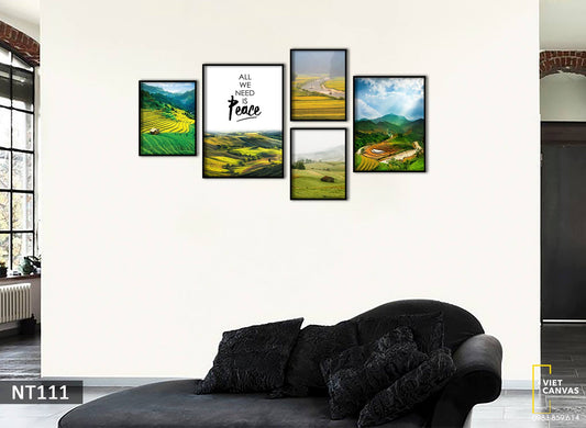 Bộ 5 Tranh Ruộng Bậc Thang - NT111