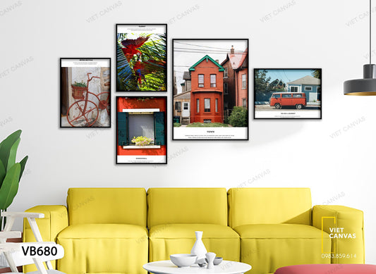 Bộ 5 Tranh Sống Một Cuộc Đời Bình Dị - VB680