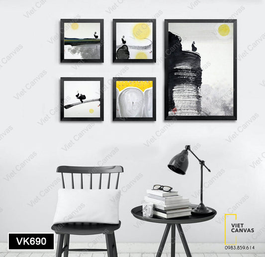 Bộ 5 Tranh Trừu Tượng - VK690