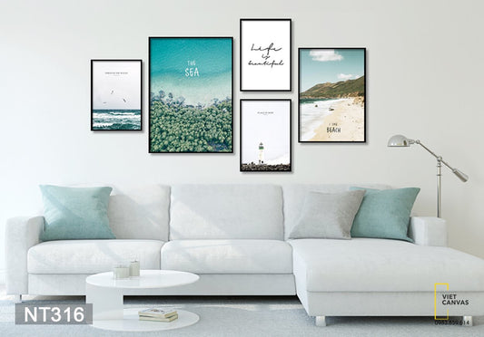 Bộ 5 Tranh The Sea - NT316