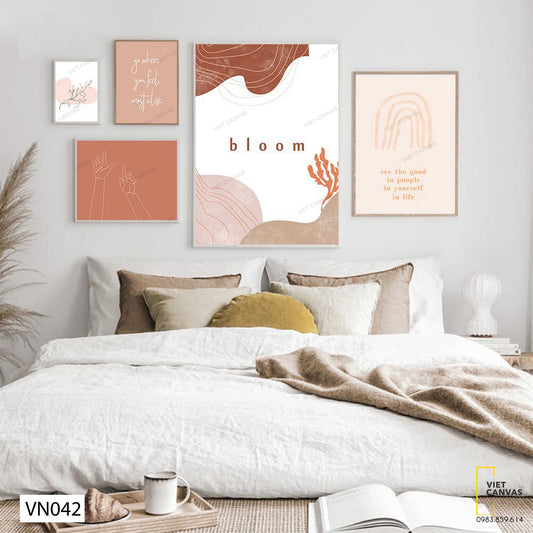 Bộ 5 Tranh Tối Giản - VN042