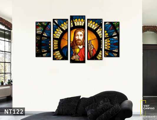 Bộ 5 Tranh Vẽ Chúa - NT122