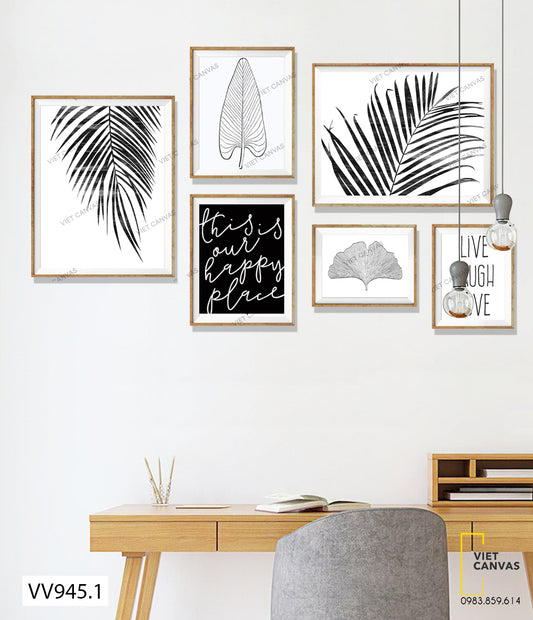 Bộ 6 Tranh Những Chiếc Lá - VV945.1